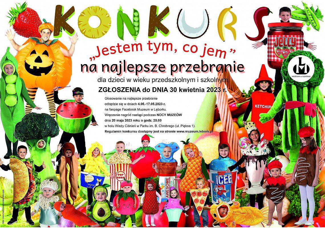 KONKURS na przebranie "Jestem tym, co jem" grafika