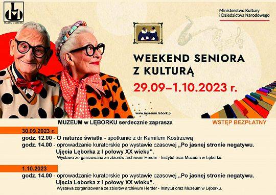 Weekend seniora z kulturą 29.09. - 1.10.2023 r.