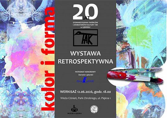 Wystawa retrospektywna KOLOR i FORMA, 20 lat Stowarzyszenia Twórców i Animatorów Kultury TAK w Lęborku