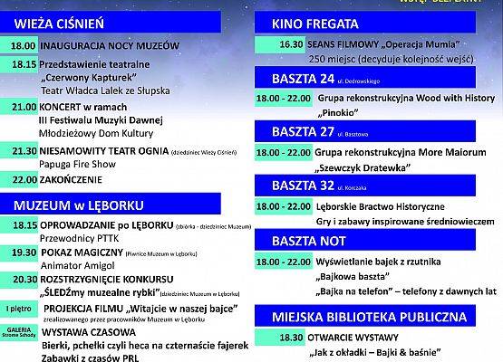 NOC MUZEÓW 18.05.2024 w godz. 18.00 - 22.00 grafika