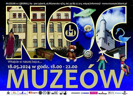 NOC MUZEÓW 18.05.2024 w godz. 18.00 - 22.00 grafika