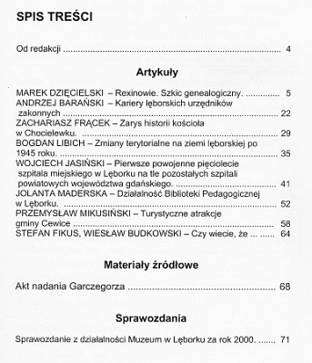 Biuletyn Historyczny, nr 17, spis treści, cena 5,60 zł grafika